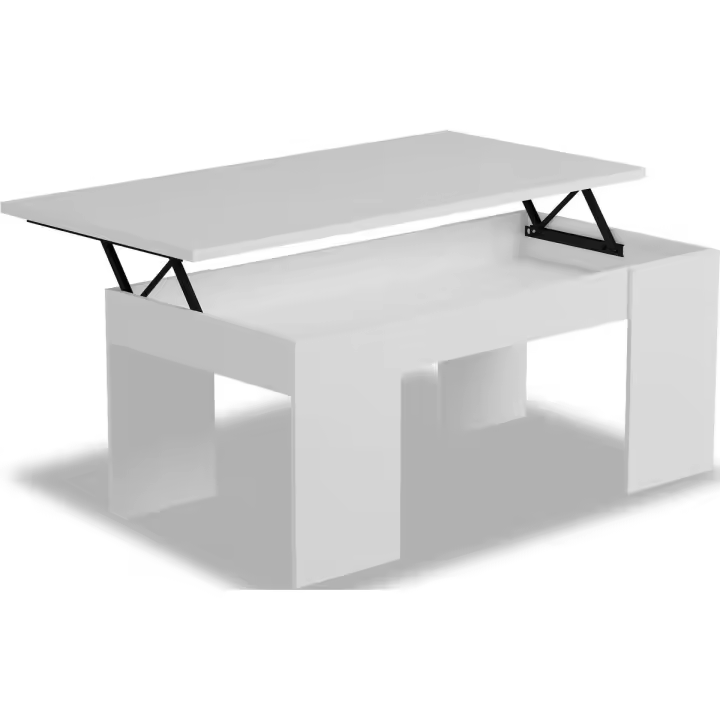 Mesa de centro "Diana" - 102 x 50 x 43 cm - Blanco - 1