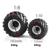 Juego De 4 Piezas De Ruedas Y Neumáticos De Goma Para Coche De Montaña RC 1/10 Tamiya HSP HPI Kyosh Compatible Con Kyosho Tamiya - details 0