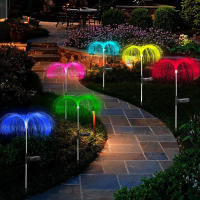 Lámparas De Jardín Solares LED De Medusa Cambio De Color En 7 Colores Impermeables Para Decoración De Patio Camino Jardín - details 0