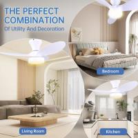 Ventilador de techo Silencioso con Luz LED, motor DC, Gran VOLUMEN DE Aire, enviar a Distancia, ajustado para Cocina, dormitorio, Coqueto, patio. - details 1