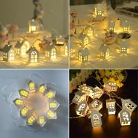 Cadena De Luces LED Para Pequeñas Casas 10 LEDs Operadas Por Batería Decoración Fairy Para Ambiente Guirnalda Colgante De Arbolera - details 9