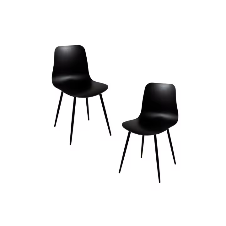 Pack 2 Sillas Bimi - Negro - 1