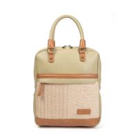 SARA BAGS | Mochila Bolso 2 en 1 para Mujer | Rafia Natural y Polipiel Ecológica | Cremallera Superior + Compartimentos Internos | Asas Cortas y Correas Ajustables | Estilo Mediterráneo | Modelo SXXX240554 - details 2