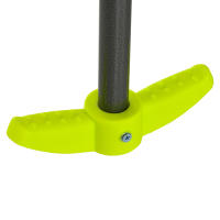 Outsunny Juego de Columpio Infantil Exterior con 2 Columpios Asientos Abatibles Balancín y Marco de Acero Columpios para Niños de 3-8 Años 355x184x186 cm Verde - details 4