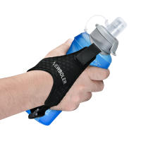 Botella De Agua Deportiva Plegable Y Ligera De 500ml Con Anillo En La Muñeca Antideslizante Para Correr Material TPU Suave - details 15