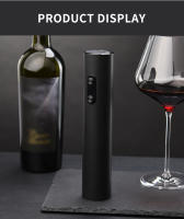 Juego de abridor de vino eléctrico, sacacorchos automático con vertedor aireador y cortador de papel de aluminio para cocina, Bar, regalos de fiesta - details 10