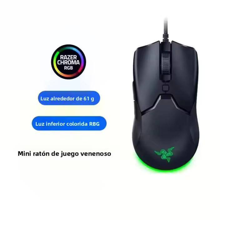Razer Thunder Snake Vipermini Cable De Juego Mini Esports Edición Purgatorio Estándar Yagi Snake V2 Mouse Wired DPI 6400 6 Botones - 1