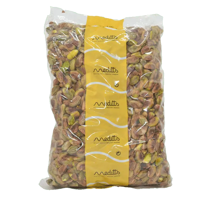 Meditts Pistachos Tostados Pelados 1kg - Enteros y Sin Piel - 1