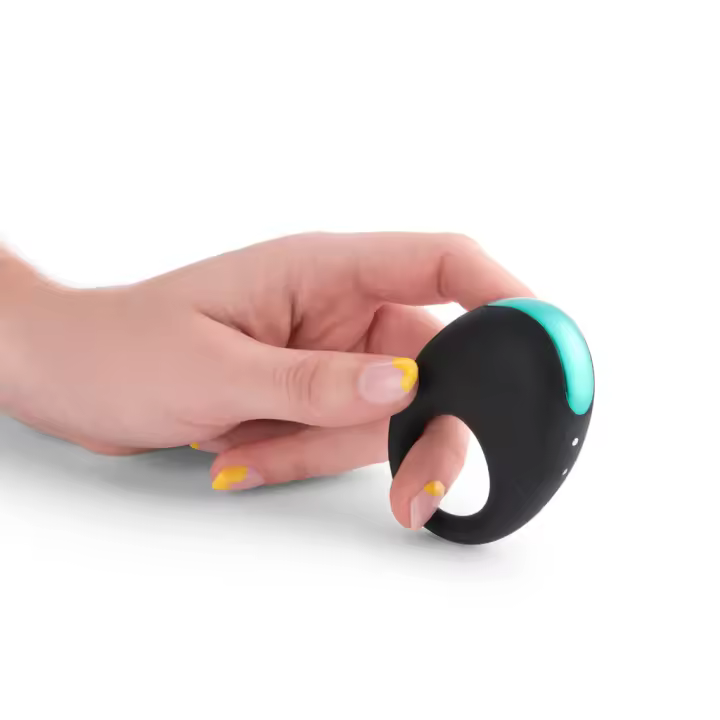 Platanomelón - Anillo Vibrador con 3 Velocidades y 7 Modos, Juguetes Eróticos para Pareja - Todo Mío Negro - 1