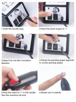 Máquina De Uñas Profesional 20000RPM Con Conjunto De Brocas Y Archos Para Remover Esmalte De Gel Herramientas De Pulido De Uñas Bajo Ruido Kit De Archos - details 7