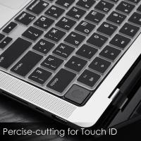 Funda Para Teclado Para MacBook Air 13.6" 15.2" A3113 A3114 A2941 A3401 A3186 A3185 A3403 Compatible Con M4 M3/M2/M1Chip pro 14.2/16 Silicona Impermeable Y Antipolvo - details 4