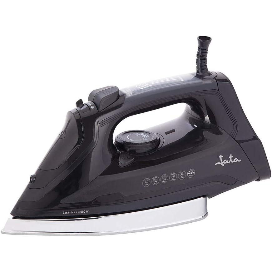 Plancha de Vapor JATA PL622C 3000W – Suela Cerámica – Golpe de Vapor 220g – Vapor Continuo 50g/min – Vapor Vertical – Antical y Antigoteo