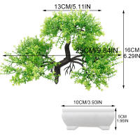 DociDaci Plantas Artificiales Bonsái Pequeño Árbol En Maceta Adornos De Falso Plantado Para Decoración De Hogar Y Bodas - details 1