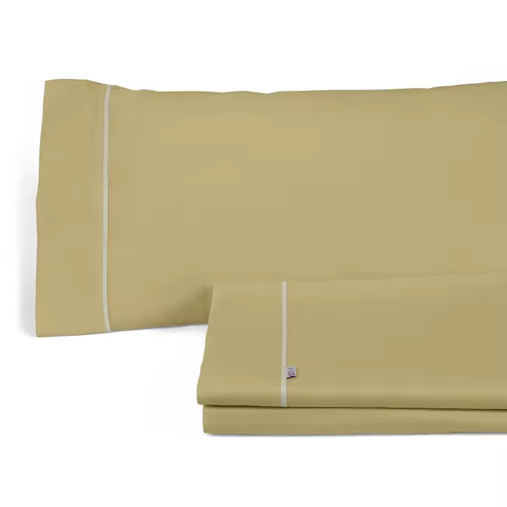Juego de sábanas liso color arena.  Cama de 90 cm. 3 piezas - Fijalo - 1