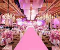 Carpetazo De Boda Rosa Para Hotel Carril De Fiesta Propuesta Y Ceremonias Material No Tejido Origen Zhejiang China - details 4