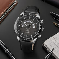 Reloj De Cuarzo Para Hombre De Cuero PU De Alta Calidad Moda Casual Negocios Sencillo Lujo Regalo Popular Reloj De Pulsera - details 4