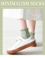 Calcetines Cortos Para Mujer Con Estampado De Corazón Romántico Pack De 2 Unisex Elegantes Y Transpirables De Algodón Y Poliéster - details 2