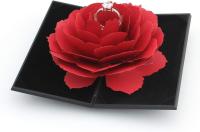 Creative Caja para anillos, Pequeña Caja para anillos, organizer para exhibir Joyas, ceremonias, presentación (Negro) - details 2