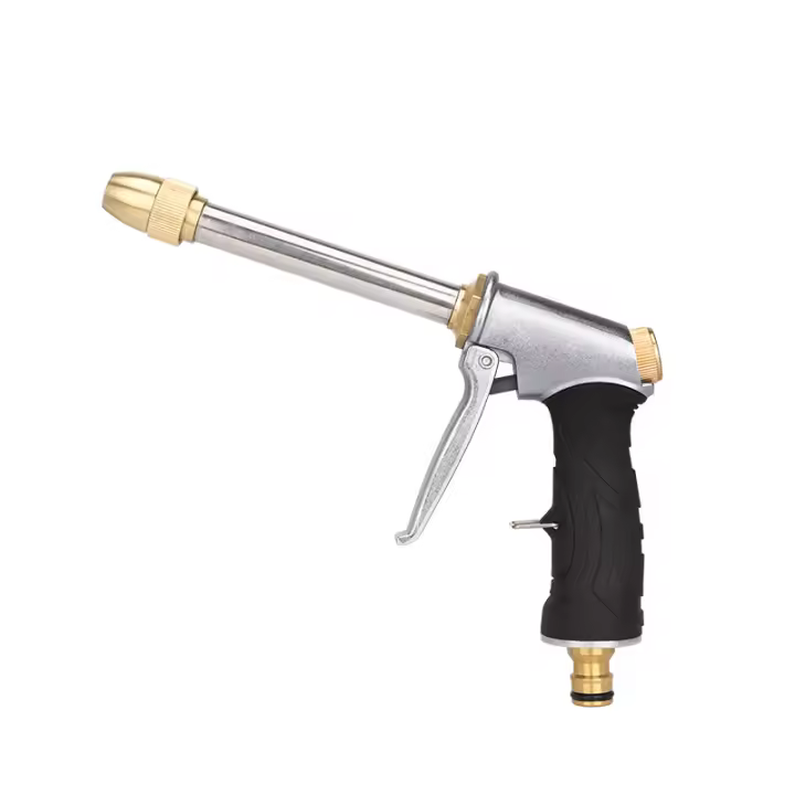 Pistola de agua de alta presión, pistola de agua de alta presión recubierta de goma, cepillo de riego de jardín, herramienta de lavado de autos - 1