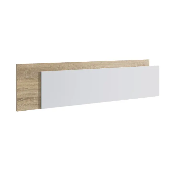 Buyqualia Cabecero Cama en Color Roble - Blanco (Largo 185 cm/Alto 50 cm/Grosor 3 cm) - 1