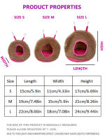 Casa De Pájaro Invierno Caliente Para Periquito De Poliéster Plush Accesorios De Jaula De Mascotas Pequeñas Cueva Colgante Sillín De Sueño - details 4