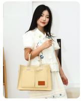 Bolso de lona con asa - Bolso mensajero de gran capacidad, bolso de hombro con múltiples bolsillos - details 1