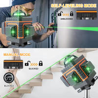 Pracmanu 16 Líneas Nivel De Láser 4D Auto-Nivelado Banda De Luz Verde Horizontal Y Vertical Potente Para Construcción Y Jardinería - details 6