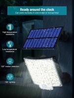 Luz Solar Exterior 106LED Con Sensor De Movimiento Y Control Remoto Para Patio Garage Jardín Iluminación De Plantas - details 7