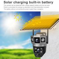 Cámara de Vigilancia Seguridad PTZ, Cámara IP V380 Pro Solar WIFI CCTV 12MP Dos Lentes Tres Pantallas Seguimiento Automático Exterior 4K - details 3
