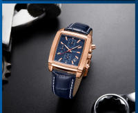 Reloj De Pulsera Deportivo Militar MEGIR Para Hombre Cronógrafo Cuarzo Rectangular Correa De Cuero Resistente Al Agua Y Shock - details 14