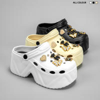 Sandalias De Tacón Alto Estilo Casual Con Patrón De Oso En Cuero Sintético Negro Y Blanco Diseño De Dibujos Animados X8809 - details 3