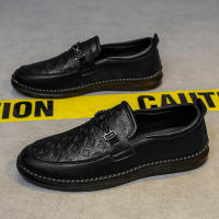 Zapatos De Cuero De Alta Calidad Para Hombre Loafers Italianos De Lujo Casual Transpirables Zapatos De Vestir Slip-on Para Conducir - details 10