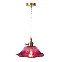 Lámpara Colgante De Vidrio Colorido LED Moderna Para Dormitorio Y Sala De Estar Iluminación Suspenso Candelabro Individual Para Barra De Hotel - details 17