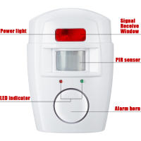 Seguridad Doméstica Inteligente Sistema De Alarma Inalámbrico Con Sensor De Movimiento PIR Detector Antirrobo Sirena De 105DB - details 1