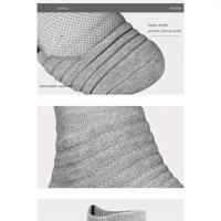 3 Pares De De Compresión Para Hombres Transpirables Deportivos Para Baloncesto Y Ciclismo Absorbentes De Humedad Con Tubo Elástico Alto - details 27