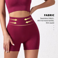 Shorts Deportivos Sin Costuras De Cintura Alta Para Mujer Fitness Running Ciclismo Yoga Levantamiento De Glúteos Ropa Deportiva - details 10