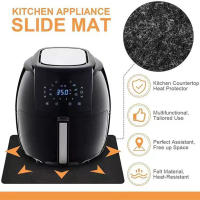 Alfombrilla Protectora De Encimera Para Fryer De Café Resistente Al Calor Antideslizante Accesorio De Cocina Silicona Rectangular Moderno - details 4