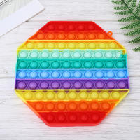 Juguetes Sensoriales De Colores Arcoíris Para Niños Grandes Y Pequeños Juguetes Antiestrés De Tamaño Grande 20cm Para Autismo Regalos Para Niños - details 0