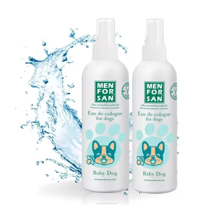MENFORSAN Agua de colonia para perros - Baby dog - Aroma intenso y refrescante (2x125 ml) - 1