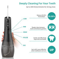 Irrigador Oral Recargable Portátil Con Pulso Alto Máquina De Limpieza Profunda Y Salud De Encías Viajera Silenciosa Para Adultos - details 4