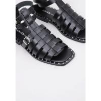 Krack Harmony SAIMAA Sandalias Planas Mujer Negro - details 1