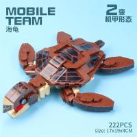 Bloques De Construcción De Animales Marinos DIY Juguete Creativo De Ensamblaje Para Niños Y Adultos Cangrejo Tiburón Langosta Robot Regalo - details 2