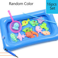 Juego De Pesca Magnético 14/16/40 Piezas Inflable Piscina Juego De Fiesta Modelo Juguete Ideal Para Verano Exterior Color Aleatorio - details 6