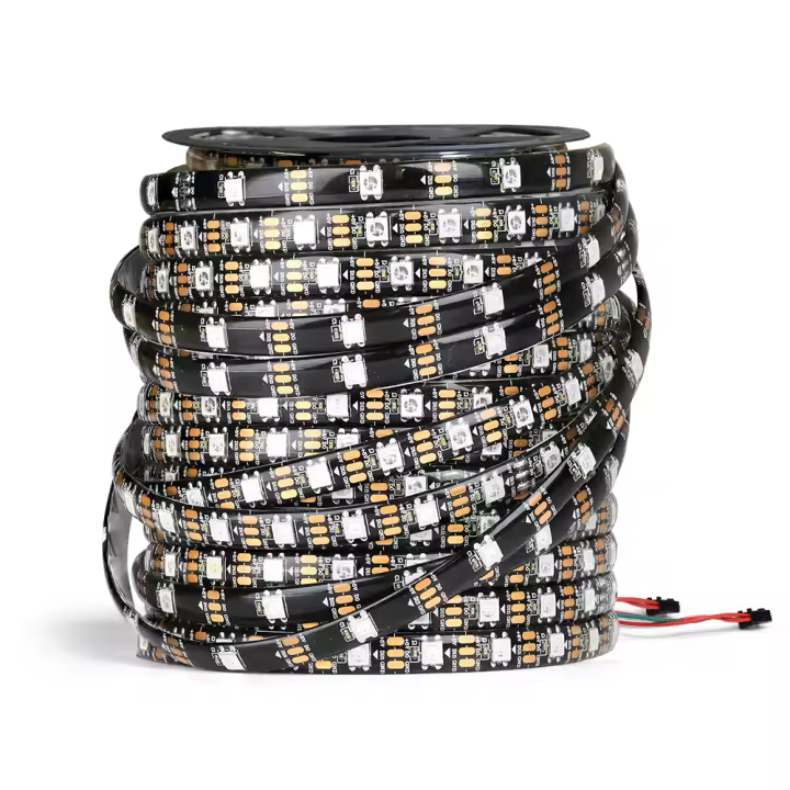 Tira De LED WS2812B RGBIC Inteligente Con 30/60 Pixels Por Metro DC5V USB IP30/IP65/IP67 Luz Mágica Para Decoración De Habitaciones - 1