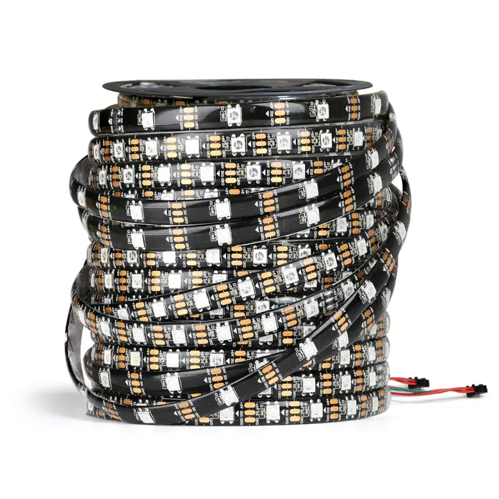 Tira De LED WS2812B RGBIC Inteligente Con 30/60 Pixels Por Metro DC5V USB IP30/IP65/IP67 Luz Mágica Para Decoración De Habitaciones - 1