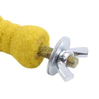Juguete Para Aves Periquito Y Papagayo Madera Natural Con Polvo De Colores Torro De Masticar Para Pies De Mascotas Herramienta De Entrenamiento Y Diversion - details 5