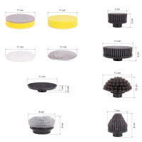 Cofan Cepillo Eléctrico de Limpieza con 2 Velocidades | Recargable por USB | 11 Accesorios Intercambiables | Resistente al agua IPX7 | Con Varilla Extensible - details 1