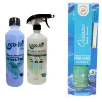 ECOJIN GLOW LAVANDA PH NEUTRO ORIGINAL DE LABONCLER + DIFUSOR + AMBIENTADOR A ELEGIR CASA DE LOS AROMAS. Producto en frasco de vidrio de 100 ml y con 6 sticks. disfruta de una agradable sensación de alegría y vitalidad. - details 2