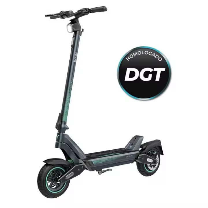 Cecotec Patinete eléctrico con motor de 1200W (500W nominal) y 48V para superar pendientes de hasta el 15 %. Batería con capacidad de 12500 mAh para - 1