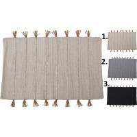 Conjunto de 3 alfombras de Yute en colores Negro, Lino y Gris - H&S: 90x60 cm, ideal para decoración del hogar - details 0